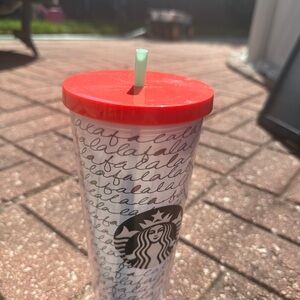 2016 Original Starbucks Venti 24oz Falalala Christmas Holidays Cup Tumbler